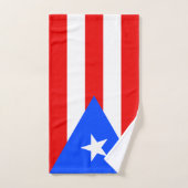 Puerto Rico Flag バスタオルセット (ハンドタオル)