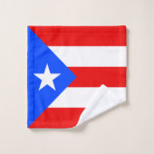 Puerto Rico Flag バスタオルセット (ウォッシュタオル)