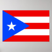 Puerto Rico Flag ポスター (正面)