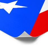 Puerto Rico Flag ポスター (角)
