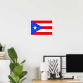 Puerto Rico Flag ポスター (ホームオフィス)