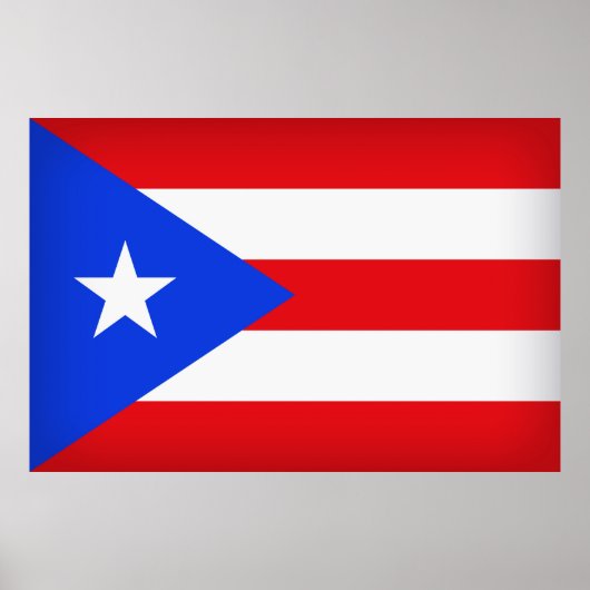Puerto Rico Flag ポスター (正面)