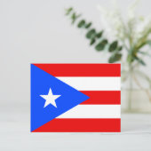 Puerto Rico Flag ポストカード (スタンド正面)