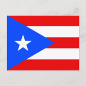 Puerto Rico Flag ポストカード (正面)
