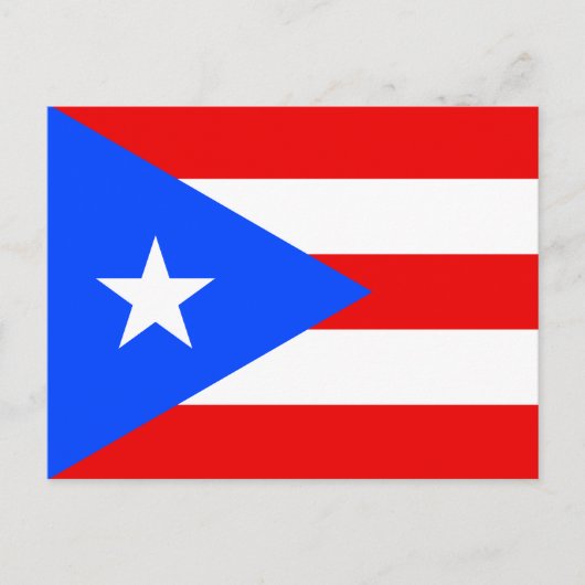 Puerto Rico Flag ポストカード (正面)