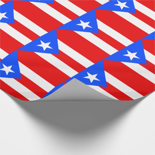 Puerto Rico Flag ラッピングペーパー (角)