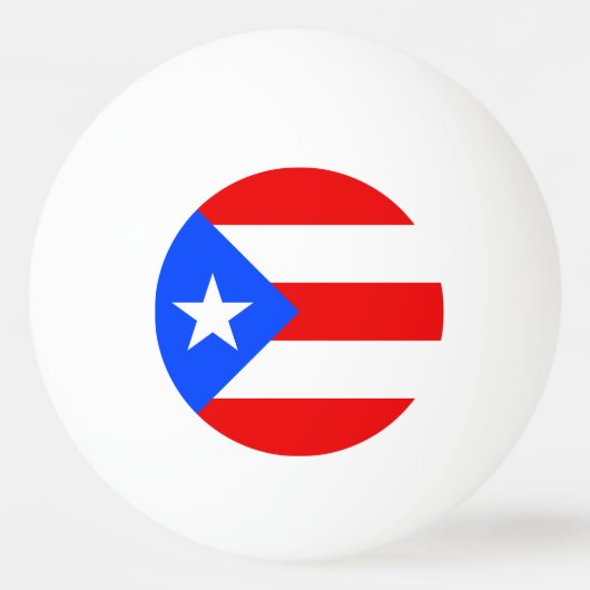 Puerto Rico Flag 卓球ボール (正面)
