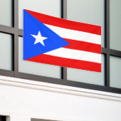 Puerto Rico Flag 横断幕 (ビルの外側)