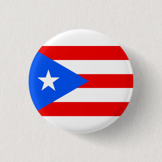 Puerto Rico flag  缶バッジ