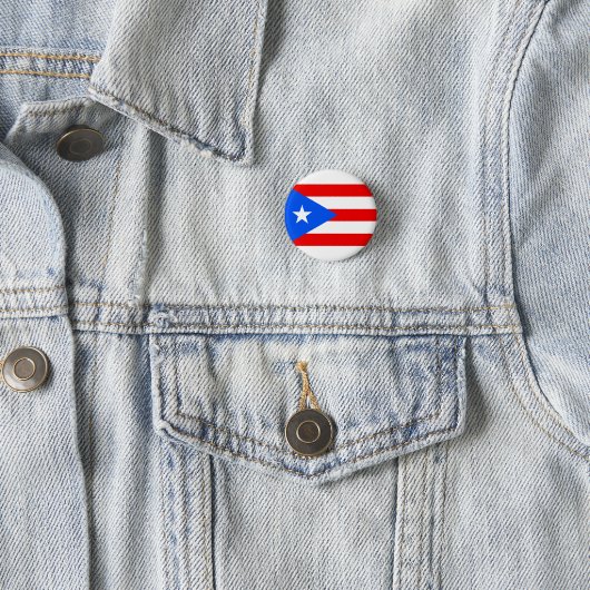 Puerto Rico flag  缶バッジ (インサイチュ)