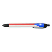 Puerto Rico Flag 黒ボールペン (ボトム)