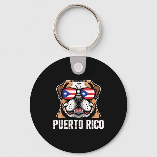 Puerto Rico Flag Boricua Puerto Rican Flag _1  キーホルダー (正面)