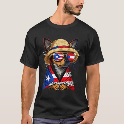 Puerto Rico Flag Boricua Puerto Rican Flag  Tシャツ (正面)