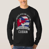 Puerto Rico Flag Cuba Grown Humor Pride Tシャツ (正面)