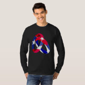 Puerto Rico Flag Cuba Grown Ring Marriage Wedding Tシャツ (正面フル)