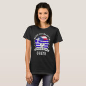 Puerto Rico Flag Greece Grown Humor Pride Tシャツ (正面フル)
