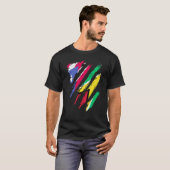 Puerto Rico Flag Guyana Grown Patriot Country Stri Tシャツ (正面フル)