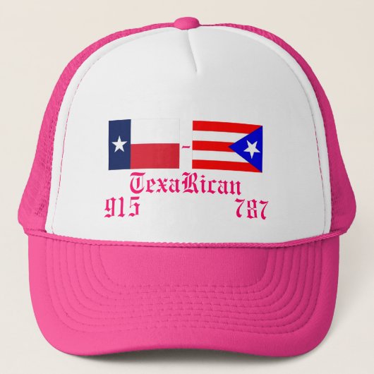 puerto_rico_flag、TexasFlag、TexaRican、915 … キャップ (正面)