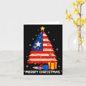 Puerto Rico Flag Tree Lights Christmas Pajamas -co カード (黄色い花)