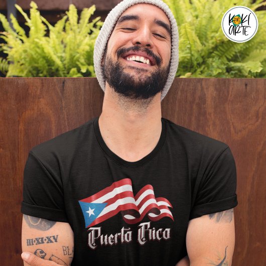 Puerto Rico Heritage Flag Tシャツ