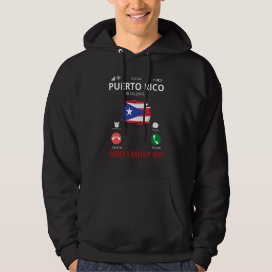 Puerto Rico Is Calling パーカ (正面)