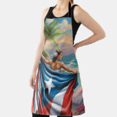 Puerto Rico Island Woman エプロン (インサイチュ)