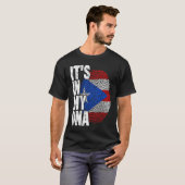 Puerto Rico It's In My DNA  For Men Flag Puerto Ri Tシャツ (正面フル)