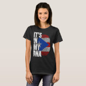 Puerto Rico It's In My DNA  For Men Flag Puerto Ri Tシャツ (正面フル)