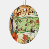 Puerto Rico Map Ornament セラミックオーナメント (右)