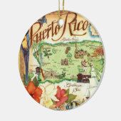 Puerto Rico Map Ornament セラミックオーナメント (左)