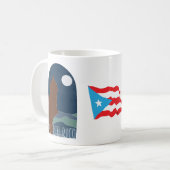 Puerto Rico Morro Garita At Night Arc コーヒーマグカップ (正面左)