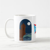 Puerto Rico Morro Garita At Night Arc コーヒーマグカップ (左)