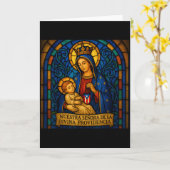 Puerto Rico Our Lady Of Divine Providence Virgin M カード (黄色い花)