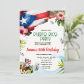 Puerto Rico party theme invitation 招待状 (スタンド正面)