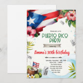 Puerto Rico party theme invitation 招待状 (正面/裏面)