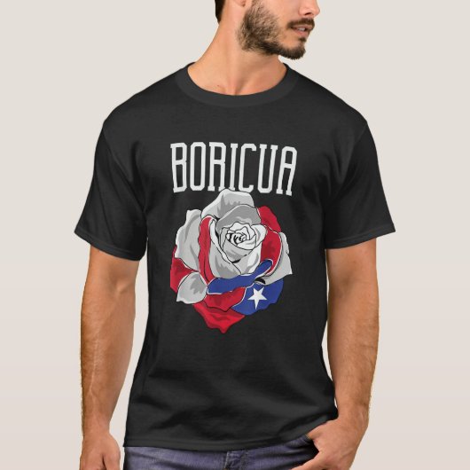 Puerto Rico Puerto Rican Boricua Tシャツ (正面)