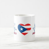 Puerto Rico Strong Heartbeat コーヒーマグカップ (中央)