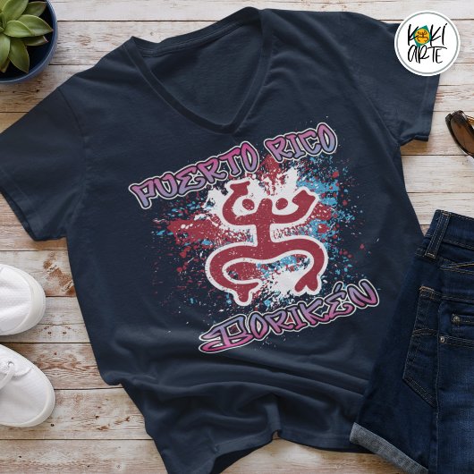 Puerto Rico Taino Street Graffiti Tシャツ