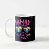 Puerto Rico Vacation 2026 Souvenir Matching Family コーヒーマグカップ (左)