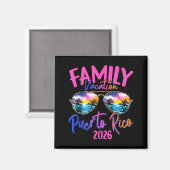 Puerto Rico Vacation 2026 Souvenir Matching Family マグネット (正面/裏面)