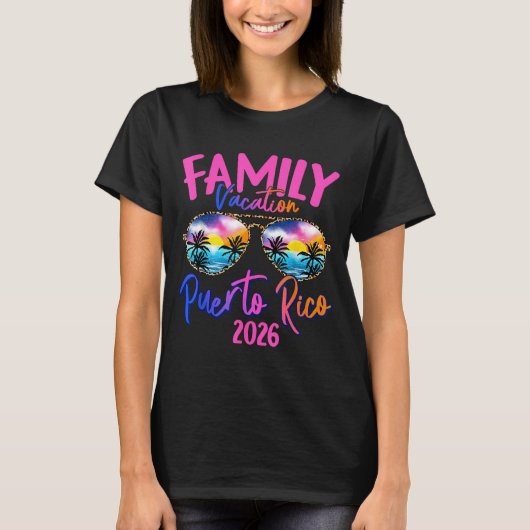 Puerto Rico Vacation 2026 Souvenir Matching Family Tシャツ (正面)