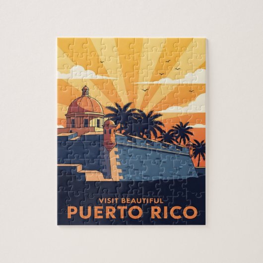 Puerto Rico Vintage travel ジグソーパズル (縦)