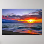 Puerto Sunset 1739 Art Print ポスター (正面)