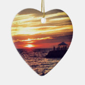 Puerto Vallartaの美しい日没 セラミックオーナメント (右)