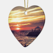 Puerto Vallartaの美しい日没 セラミックオーナメント (左)