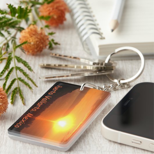 Puerto Vallarta、メキシコの記念品のkeychain キーホルダー (正面右)