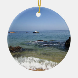 Puerto Vallarta、メキシコのLas Caletasのビーチ セラミックオーナメント
