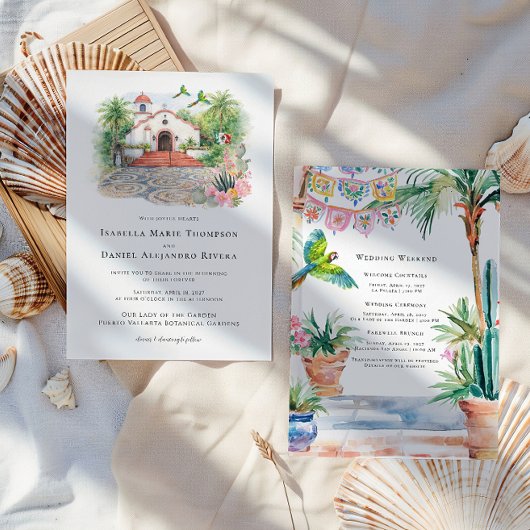 Puerto Vallarta Chapel Wedding Invitation 招待状