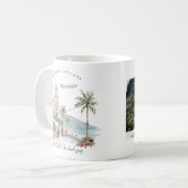 Puerto Vallarta Christmas | Personalized Photo コーヒーマグカップ (正面左)