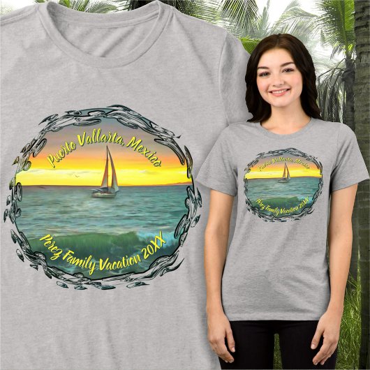 Puerto Vallarta Family Vacation 0884 トライブレンドＴシャツ